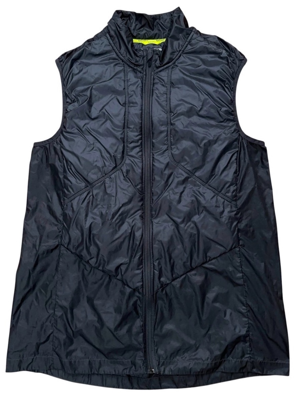 Brooks LSD Thermal Vest Mens Size XL Full-Zip Running Lightweight Nylon Gray